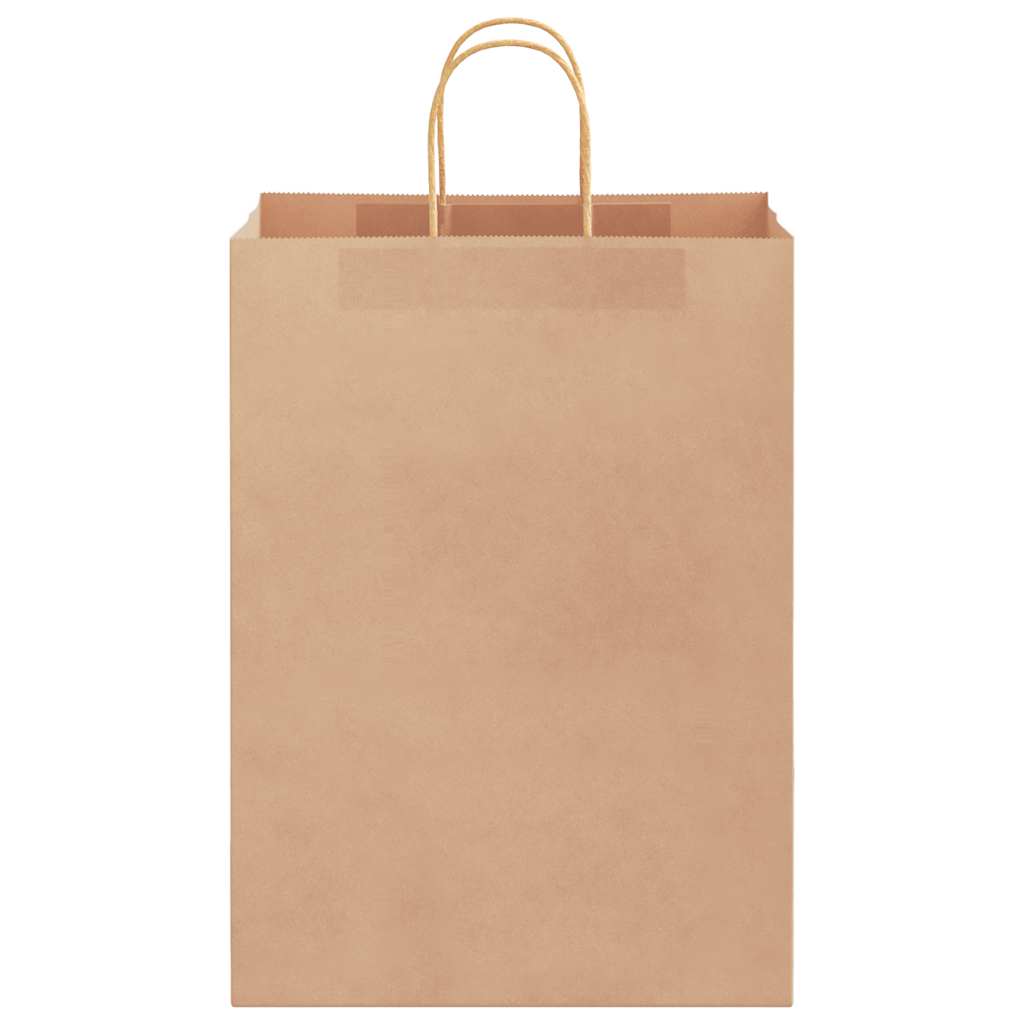 Sacchetti di Carta 50 pz con Manici Marrone 32x17x44 cm 4101580