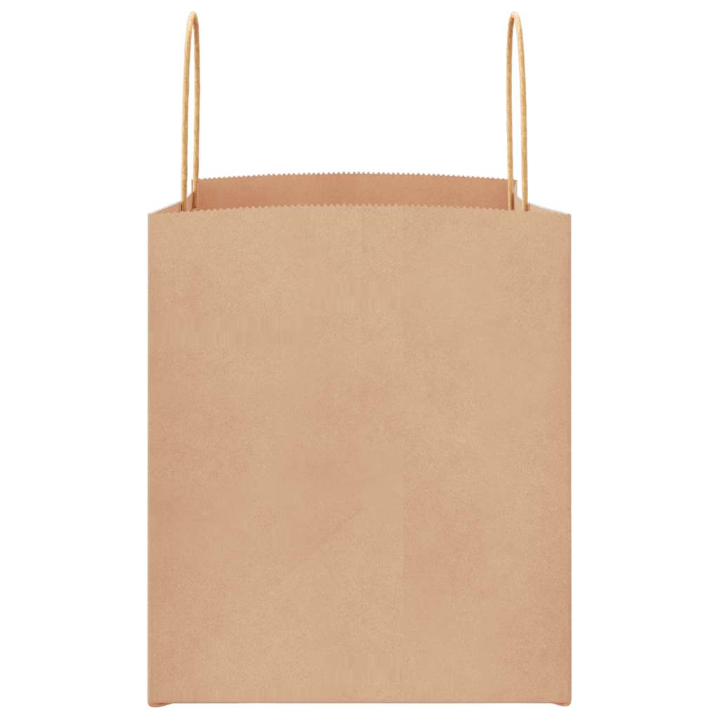 Sacchetti di Carta 50 pz con Manici Marrone 32x22x24 cm 4101581