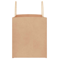 Sacchetti di Carta 50 pz con Manici Marrone 32x22x24 cm 4101581