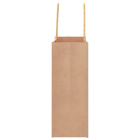 Sacchetti di Carta 250 pz con Manici Marrone 18x8x22 cm