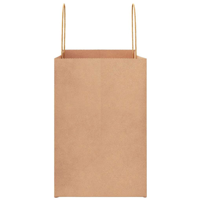 Sacchetti di Carta 250 pz con Manici Marrone 26x17x25 cm 4101591