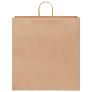 vidaXL Sacchetti di Carta 250 pz con Manici Marrone 45x17x48 cm