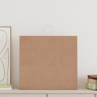 Sacchetti di Carta 250 pz con Manici Marrone 54x15x49 cm 4101598