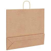 Sacchetti di Carta 250 pz con Manici Marrone 54x15x49 cm 4101598