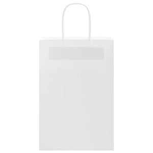 Sacchetti di Carta 50 pz con Manici Bianchi 21x11x31 cm 4101602