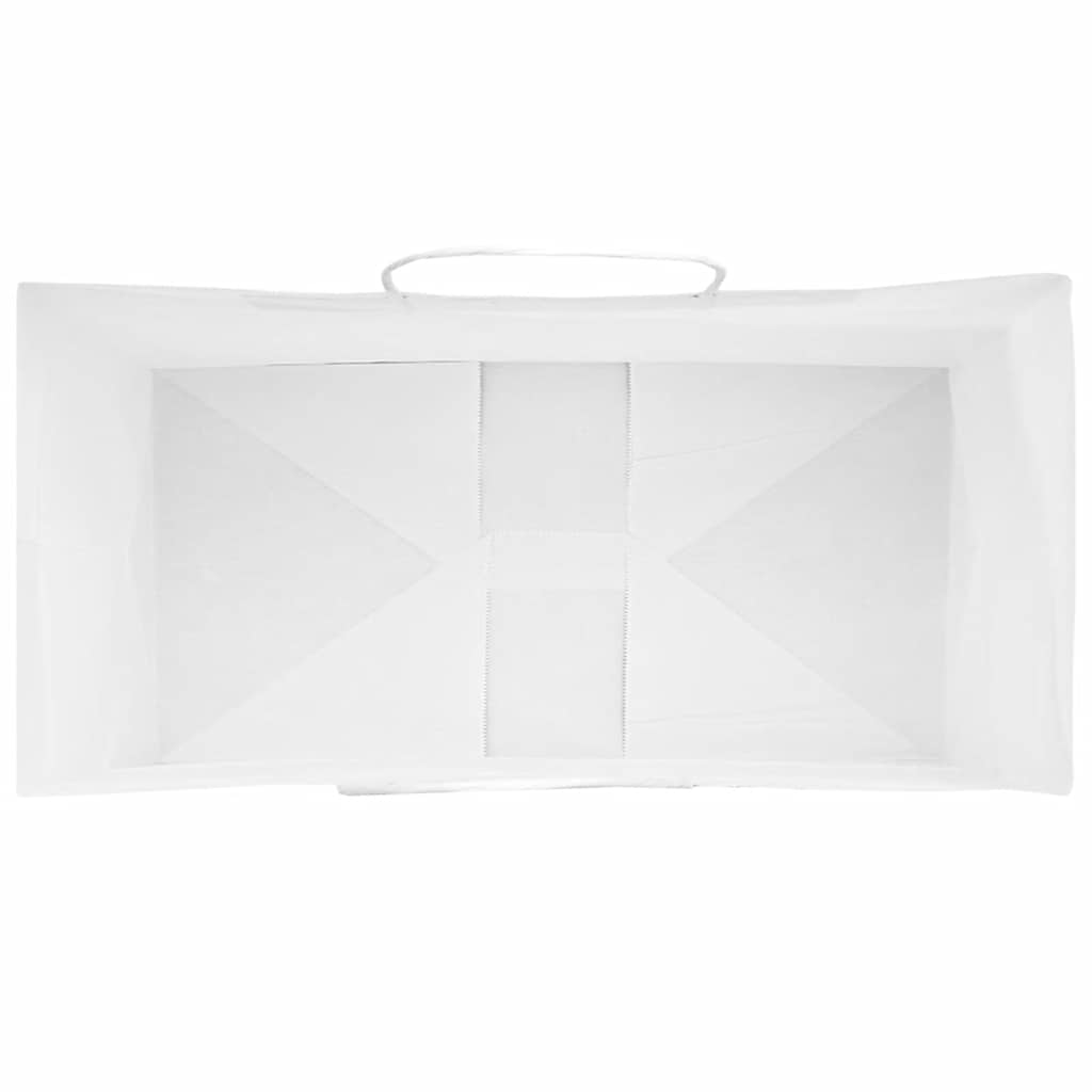 Sacchetti di Carta 50 pz con Manici Bianchi 21x11x31 cm 4101602
