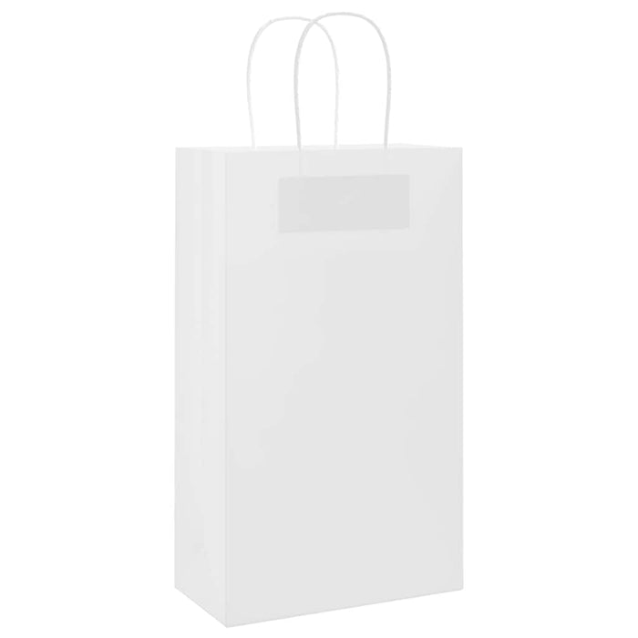 Sacchetti di Carta 50 pz con Manici Bianchi 21x11x36 cm 4101603