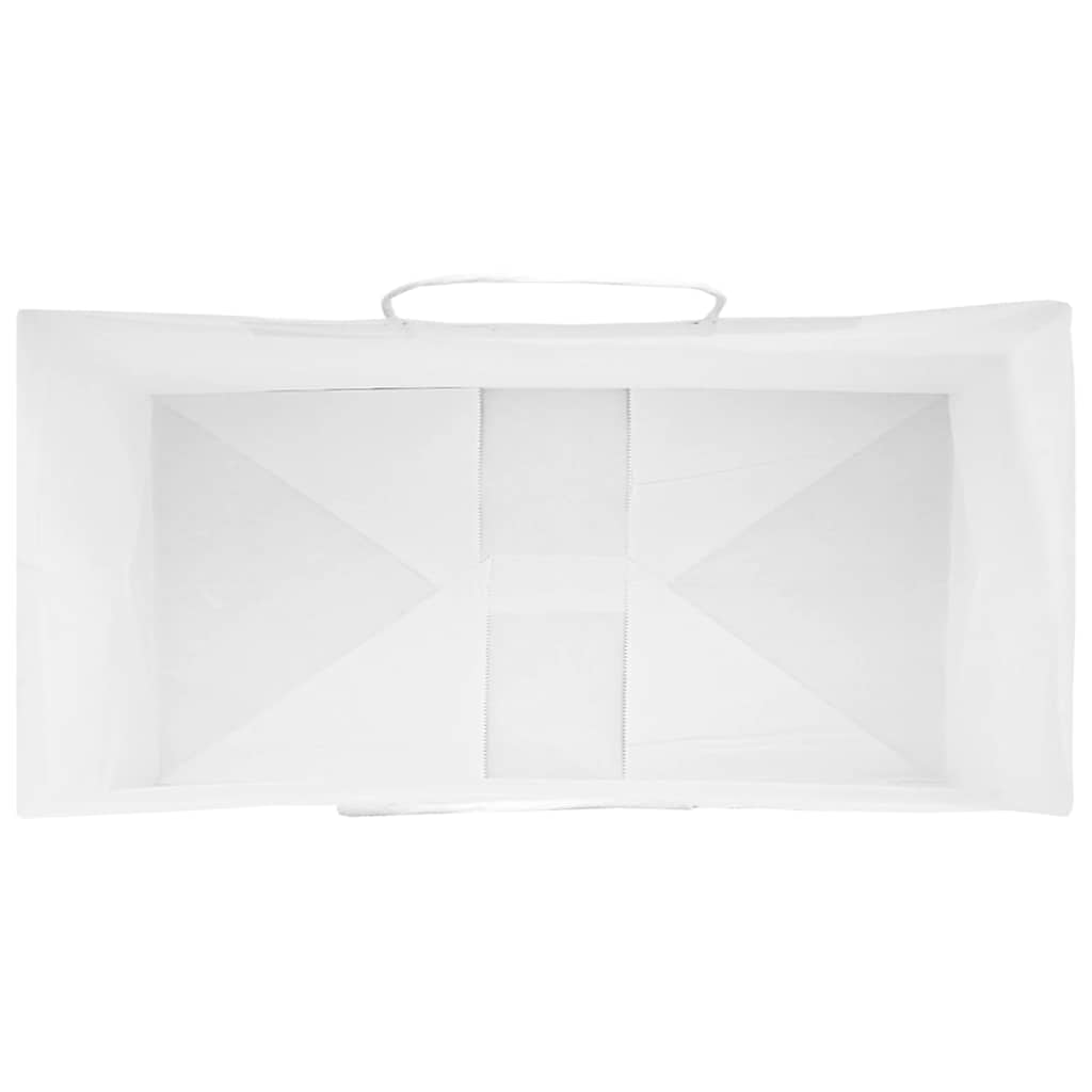 Sacchetti di Carta 50 pz con Manici Bianchi 21x11x36 cm 4101603