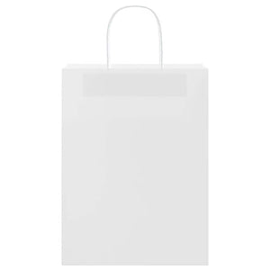 Sacchetti di Carta 50 pz con Manici Bianchi 26x12x35 cm 4101604