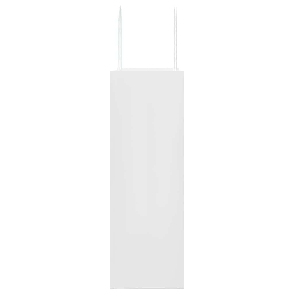 vidaXL Sacchetti di Carta 50 pz con Manici Bianchi 26x12x35 cm