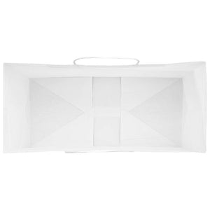 Sacchetti di Carta 50 pz con Manici Bianchi 26x12x35 cm 4101604