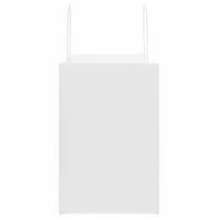 vidaXL Sacchetti di Carta 50 pz con Manici Bianchi 26x17x25 cm