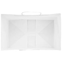 vidaXL Sacchetti di Carta 50 pz con Manici Bianchi 26x17x25 cm