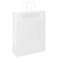 Sacchetti di Carta 50 pz con Manici Bianchi 32x12x42 cm 4101606