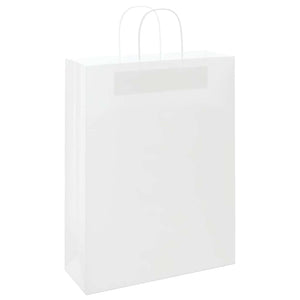 Sacchetti di Carta 50 pz con Manici Bianchi 32x12x42 cm 4101606