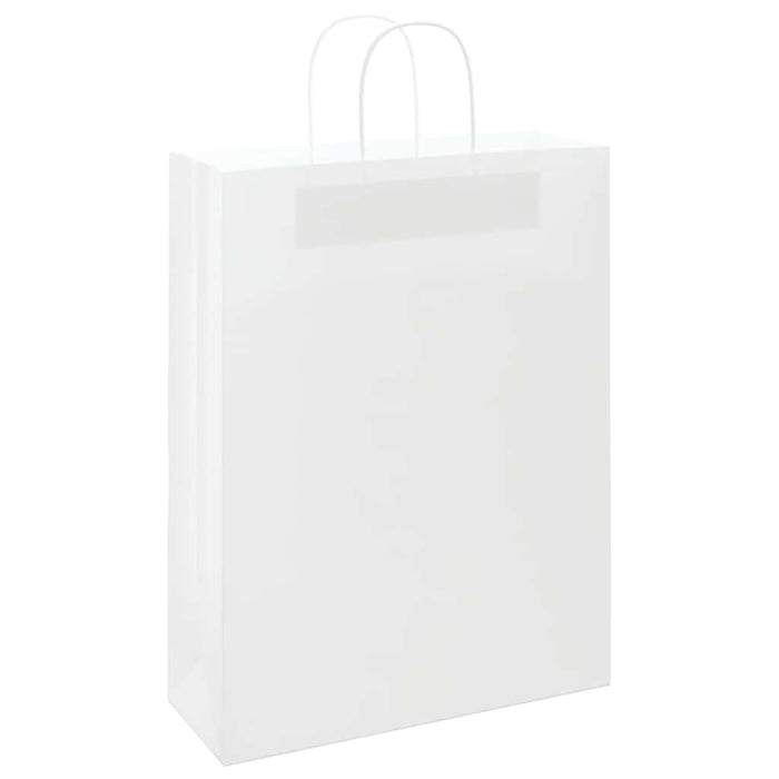 Sacchetti di Carta 50 pz con Manici Bianchi 32x12x42 cm 4101606