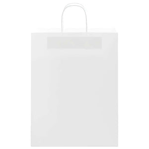 Sacchetti di Carta 50 pz con Manici Bianchi 32x12x42 cm 4101606