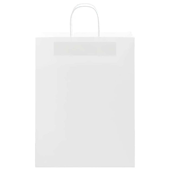 Sacchetti di Carta 50 pz con Manici Bianchi 32x12x42 cm 4101606
