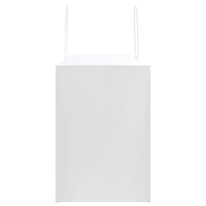 vidaXL Sacchetti di Carta 50 pz con Manici Bianchi 32x17x25 cm