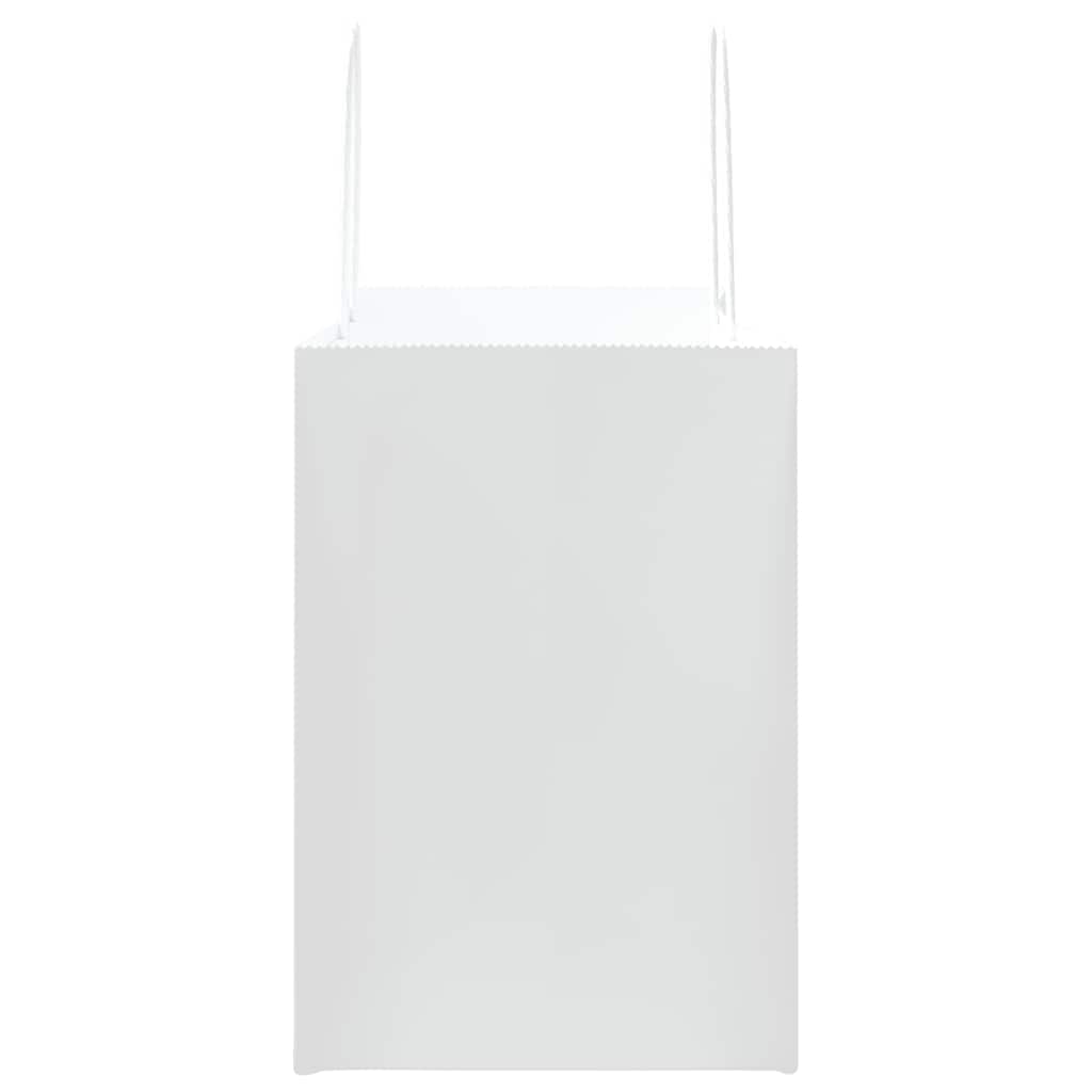 Sacchetti di Carta 50 pz con Manici Bianchi 32x17x25 cm 4101607