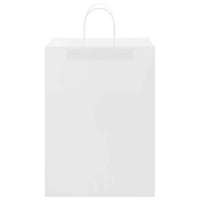 Sacchetti di Carta 50 pz con Manici Bianchi 32x17x44 cm