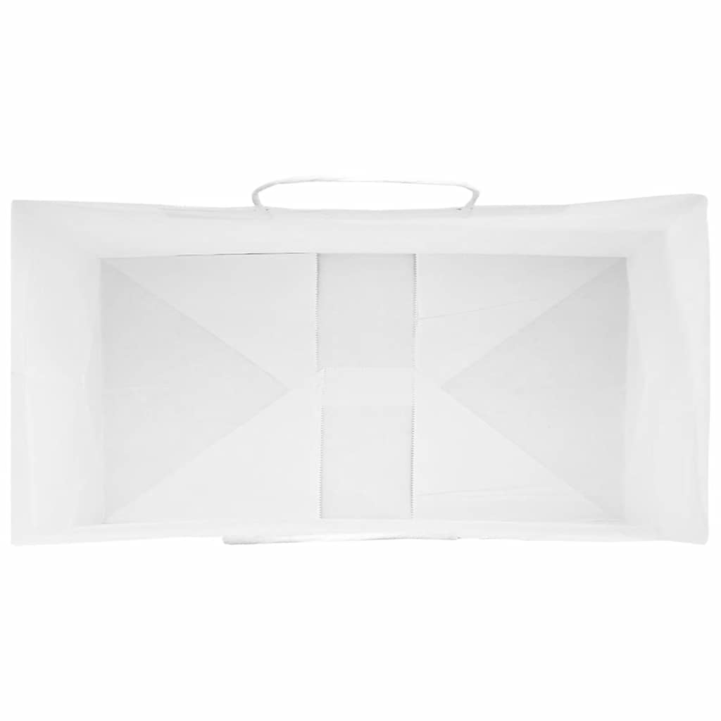 Sacchetti di Carta 50 pz con Manici Bianchi 32x17x44 cm 4101608