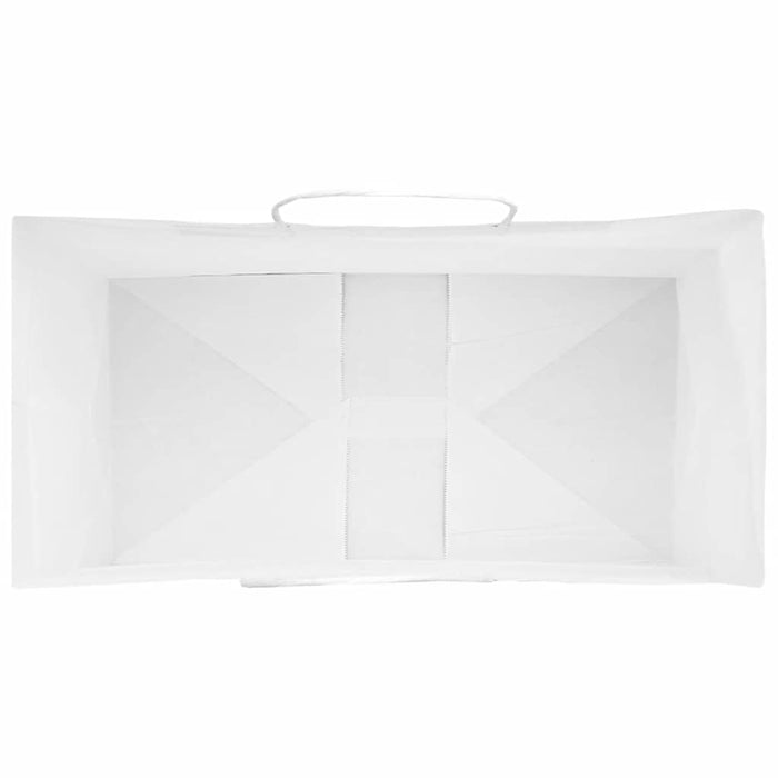 Sacchetti di Carta 50 pz con Manici Bianchi 32x17x44 cm 4101608