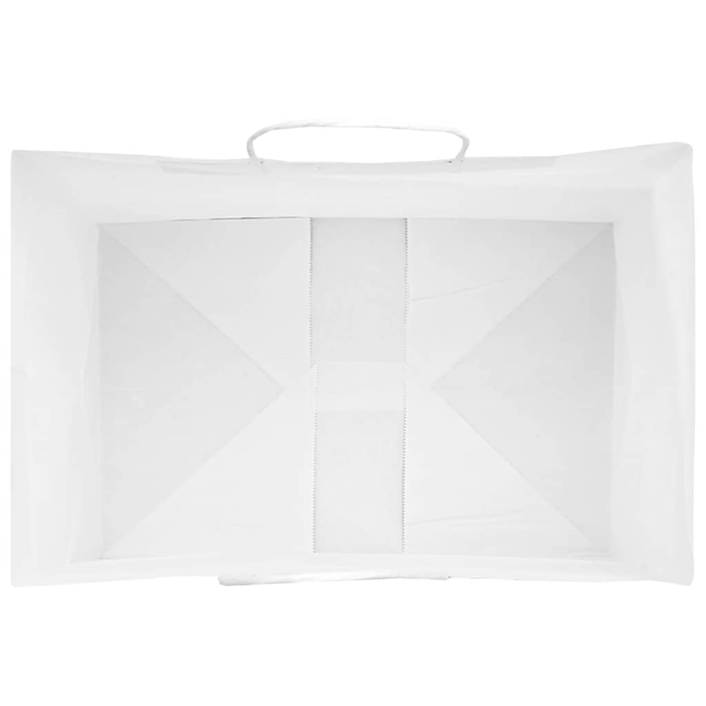 Sacchetti di Carta 50 pz con Manici Bianchi 32x22x24 cm 4101609