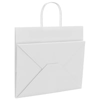 Sacchetti di Carta 50 pz con Manici Bianchi 32x22x28 cm 4101610