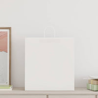 Sacchetti di Carta 50 pz con Manici Bianchi 45x17x48 cm 4101611