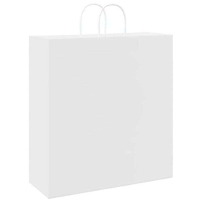 vidaXL Sacchetti di Carta 50 pz con Manici Bianchi 45x17x48 cm