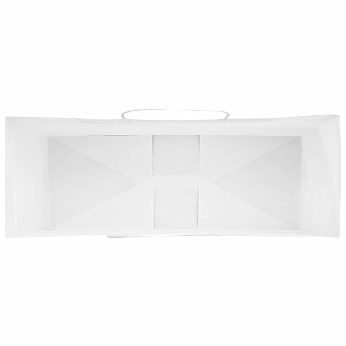 vidaXL Sacchetti di Carta 50 pz con Manici Bianchi 45x17x48 cm