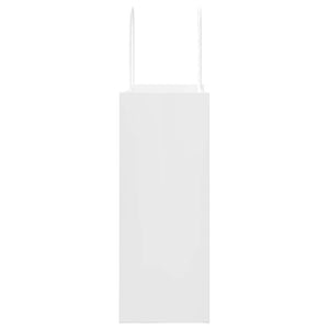 Sacchetti di Carta 250 pz con Manici Bianchi 21x11x28 cm 4101615