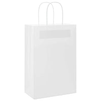 Sacchetti di Carta 250 pz con Manici Bianchi 21x11x31 cm 4101616