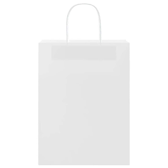 Sacchetti di Carta 250 pz con Manici Bianchi 26x12x35 cm 4101618