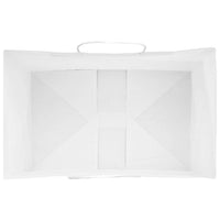 vidaXL Sacchetti di Carta 250 pz con Manici Bianchi 26x17x25 cm