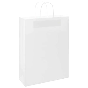 Sacchetti di Carta 250 pz con Manici Bianchi 32x12x42 cm 4101620