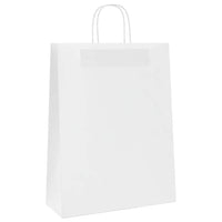 Sacchetti di Carta 250 pz con Manici Bianchi 32x12x42 cm 4101620