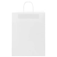 Sacchetti di Carta 250 pz con Manici Bianchi 32x12x42 cm 4101620