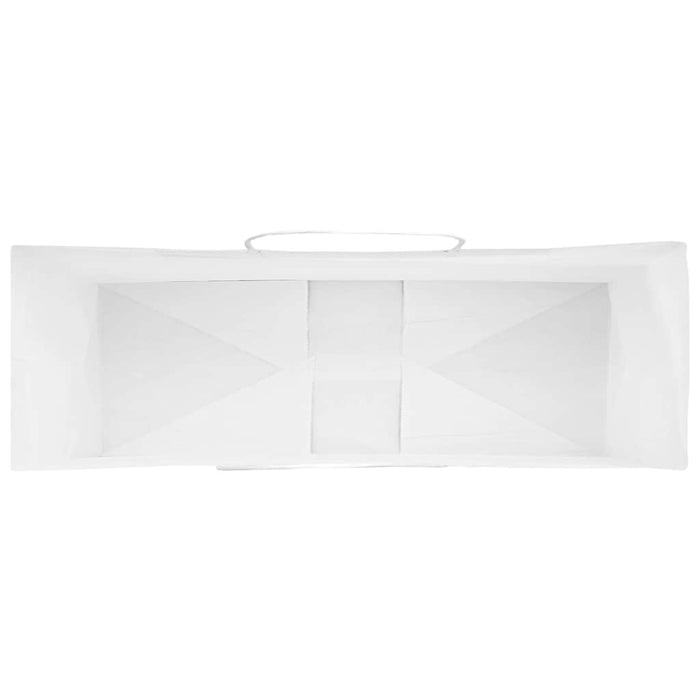 Sacchetti di Carta 250 pz con Manici Bianchi 32x12x42 cm 4101620