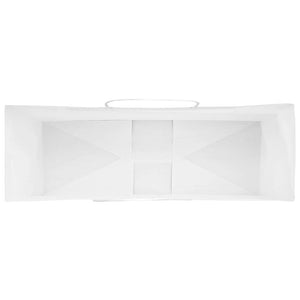 Sacchetti di Carta 250 pz con Manici Bianchi 32x12x42 cm