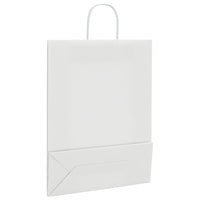 Sacchetti di Carta 250 pz con Manici Bianchi 32x12x42 cm