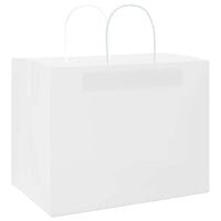 Sacchetti di Carta 250 pz con Manici Bianchi 32x22x24 cm
