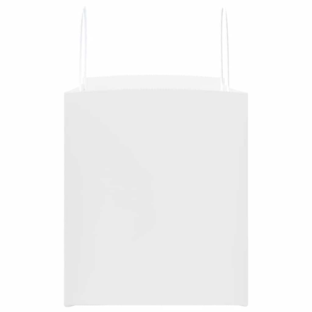 Sacchetti di Carta 250 pz con Manici Bianchi 32x22x24 cm 4101623