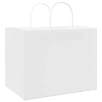 Sacchetti di Carta 250 pz con Manici Bianchi 32x22x24 cm