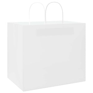 Sacchetti di Carta 250 pz con Manici Bianchi 32x22x28 cm 4101624