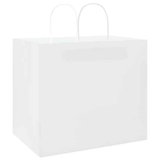 Sacchetti di Carta 250 pz con Manici Bianchi 32x22x28 cm 4101624