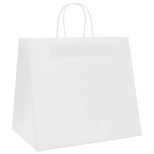Sacchetti di Carta 250 pz con Manici Bianchi 32x22x28 cm 4101624