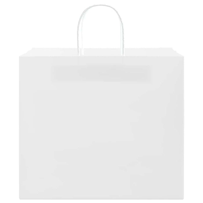 vidaXL Sacchetti di Carta 250 pz con Manici Bianchi 32x22x28 cm