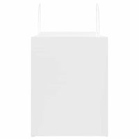 vidaXL Sacchetti di Carta 250 pz con Manici Bianchi 32x22x28 cm